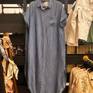 Bluivy Blue Jean Maxi Dress